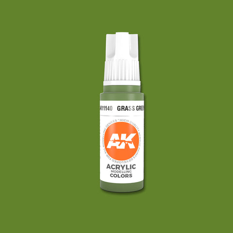 AKI Grass Green 3G Acrylic Paint 17ml Bottle