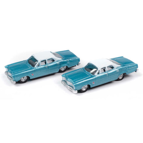 N 1967 FORD GALAXIE AQUA/WHITE (2)