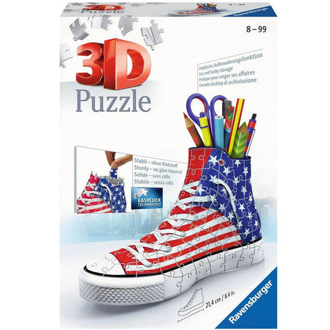 3D-PUZZLES Sneaker: American PUZZLE
