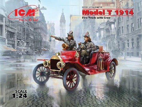 ICM 1/24 Model T 1914 Fire Truck w/2 Crew