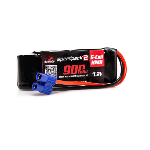 DYNAMITE NIMH 7.2V 6-CELL 900mah FLAT W/ EC3