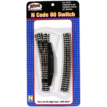 ATLAS N Code 80 Standard #4 Left Switch Manual