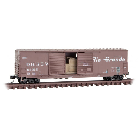 N 50' BOXCAR W/LOAD D&RGW #63315