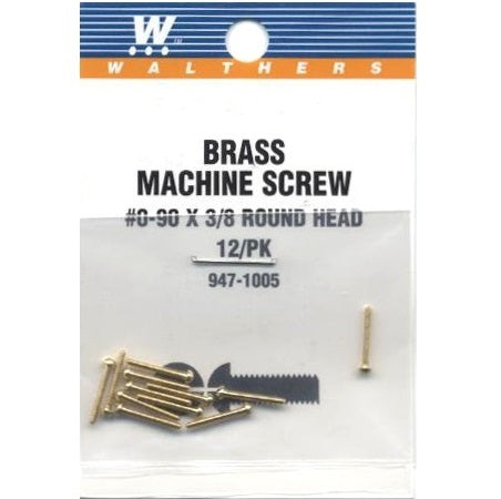 SCREW ROUND HEAD 00-90 3/8"
