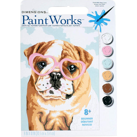 Dog Love Paint by Number (8"x10")