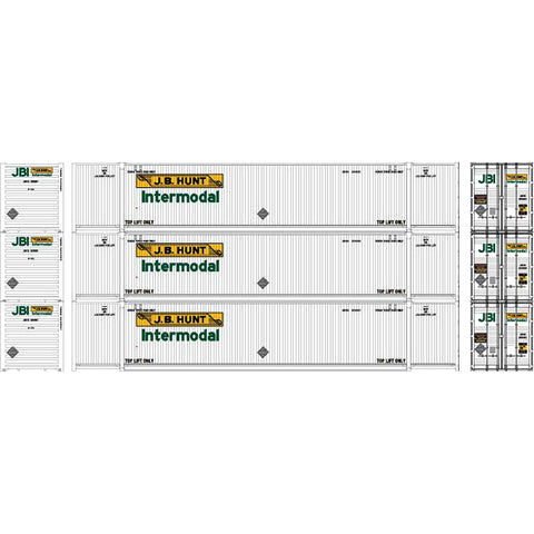 HO 53' CONTAINERS 3-PACK J.B. HUNT
