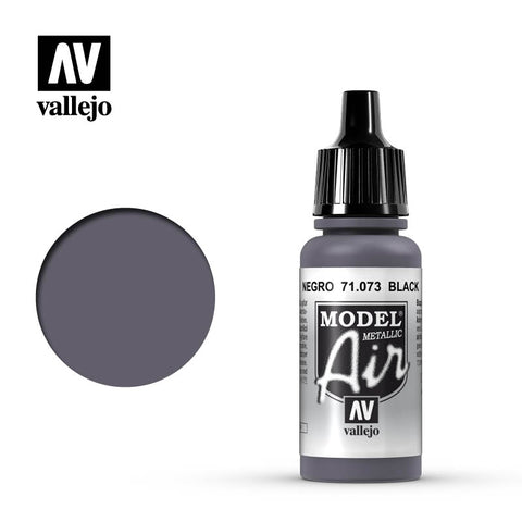 VALLEJO 17ML METALLIC BLACK MODEL AIR