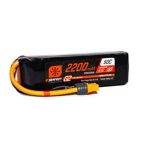 SPEKTRUM SMART-G2 LIPO 11.1V 3S 2200mah 50C W/ IC3