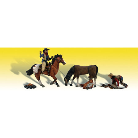 WOODLAND SCENICS HO Figures: Ridin' & Ropin'