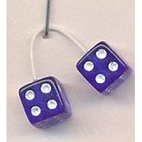 KENS  FUZZY DICE BLUE 1/24-1/25