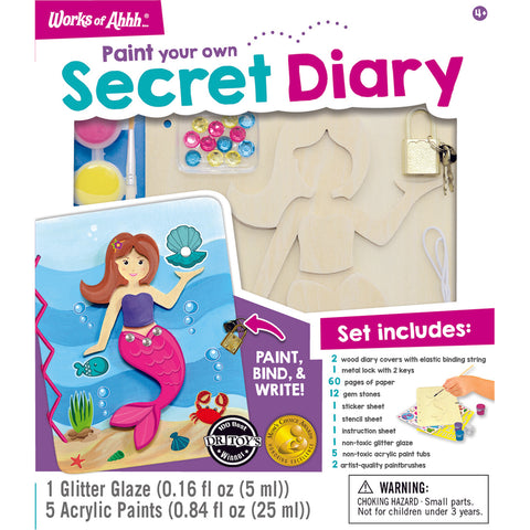 Classic Wood Paint Kit - Mermaid Secret Diary