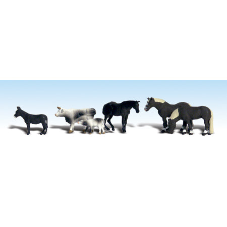 WOODLAND SCENICS HO Figures: Farm Animals