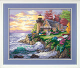DIMENSIONS Guardian of the Sea (Cottage Lighthouse) Paint by Number (20"x16")