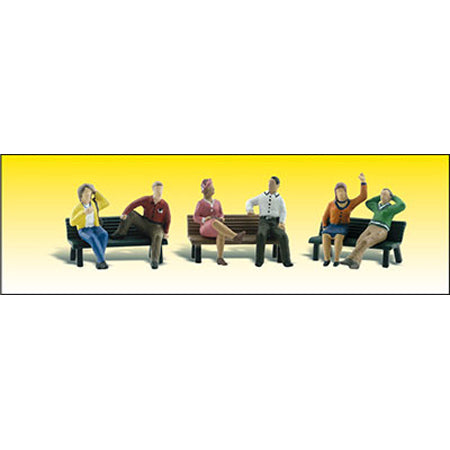 HO FIGURES PEOPLE BENCHES