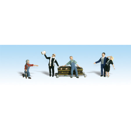 WOODLAND SCENICS HO Figures: Graveside Service