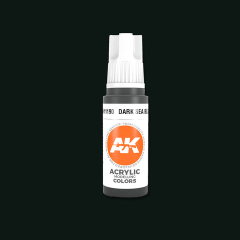 Dark Sea Blue 3G Acrylic Paint 17ml Bottle