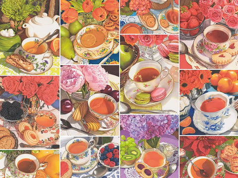 RAVENSBURGER 750-PIECE PUZZLE  Teatime Large Format