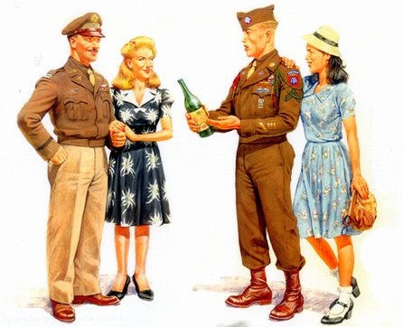 MASTERBOX  1/35 WWII Post War Celebration Europe 1945 (4 Figures)