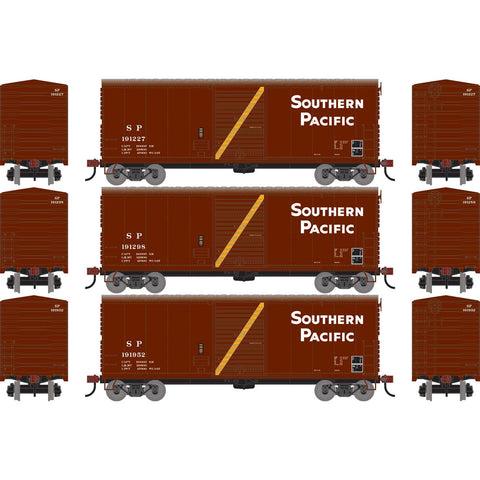 HO 40' BOXCAR SET (3) SP