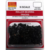 MICRO TRAINS N Roller Bearing w/ med extn couplers 10pr (1033-10)