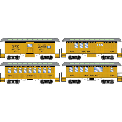 HO OVERTON COACH DRGW SET