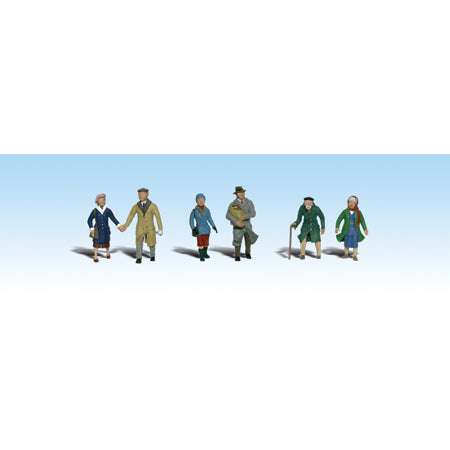 WOODLAND SCENICS HO Couples in Coats Figures (6) pcs