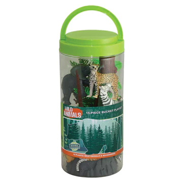 WOW TOYZ  Wild Animals Large Bucket Playset