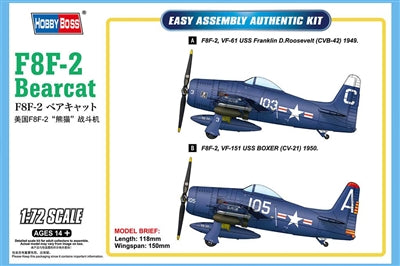 HOBBYBOSS  1:72 F8F-2 Bearcat