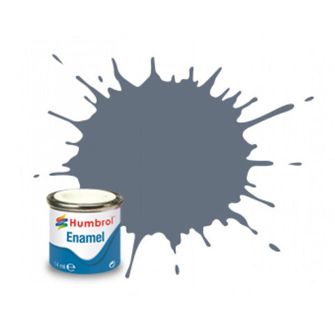 HUMBROL 14ml. Enamel Matte Intermediate Blue