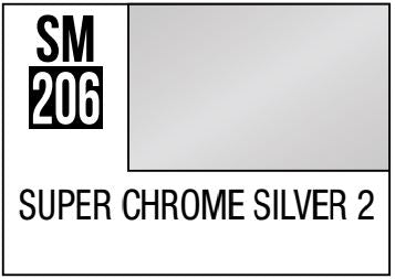 MR HOBBY 10ml Lacquer Super Metallic 2 Chrome Silver