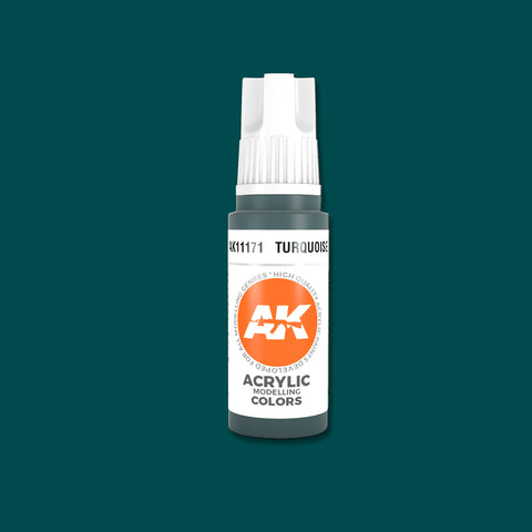 AKI Turquoise 3G Acrylic Paint 17ml Bottle
