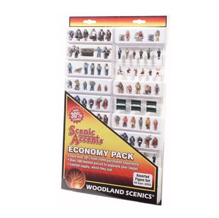 WOODLAND SCENICS HO Figures: Economy Pack