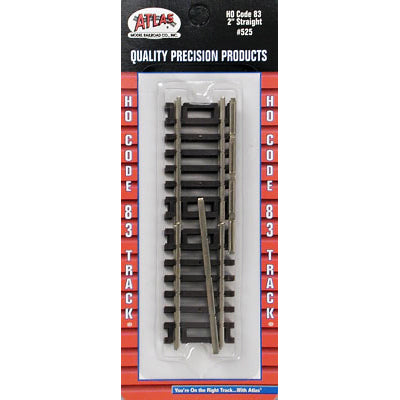 ATLAS HO Code 83 2" Straight Track (4)
