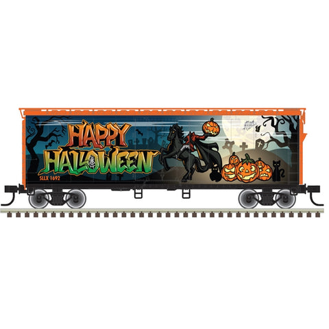 HO 40' PLUG DOOR BOXCAR "HALLOWEEN"