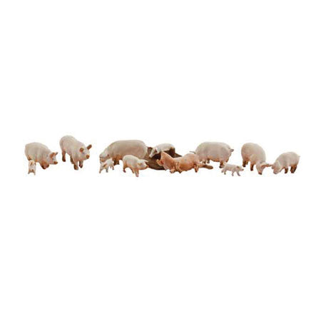 WOODLAND SCENICS N Figures: Yorkshire Pigs