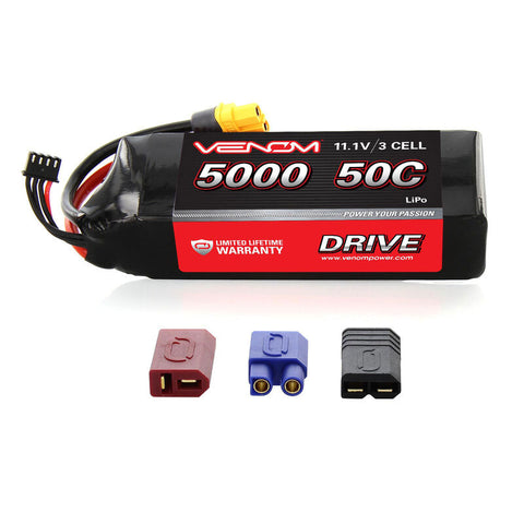 VENOM LIPO 11.1V 3S 5000mah 50C W/ UNI-2.0