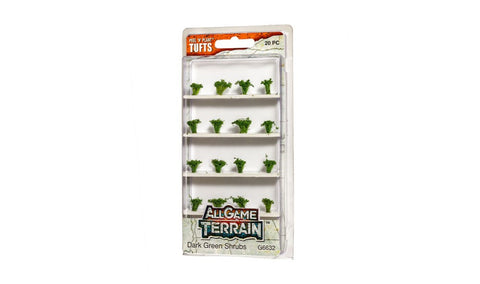 All Game Terrain: Peel 'N Plant Tufts Dark Green Shrubs