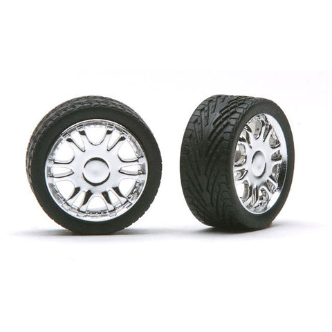 1/24-1/25 Luxors 23" Chrome Rims w/Tires (4)