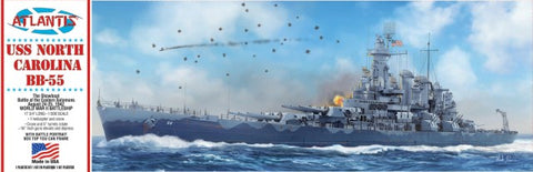 ATLANTIS 1/500 USS North Carolina BB55 WWII Battleship Battle of the Eastern Solomons