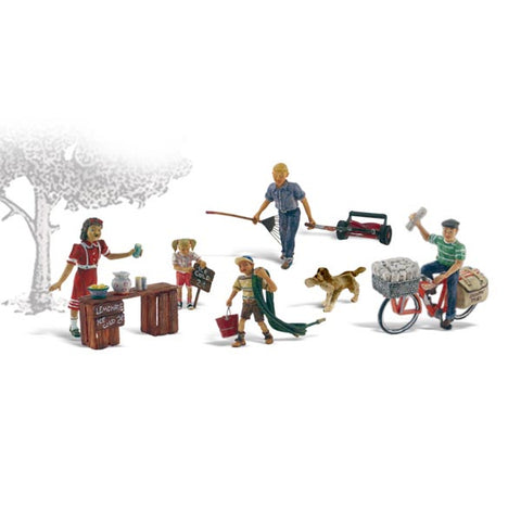 WOODLAND SCENICS HO Figures: Summertime Jobs