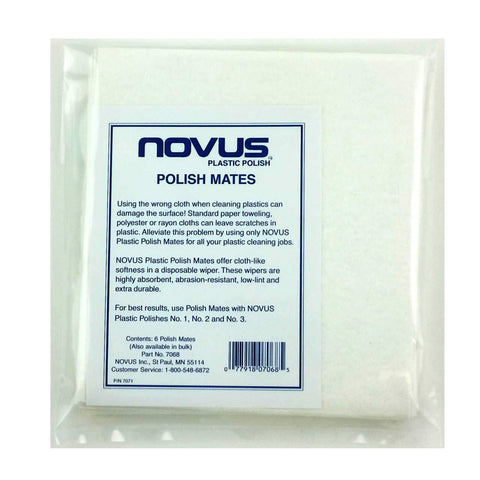 NOVUS Plastic Polish Mates (cloth-like) (6/pk)