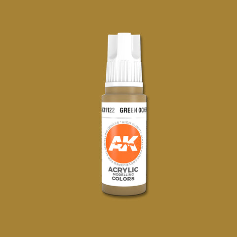 AKI Green Ocher 3G Acrylic Paint 17ml Bottle