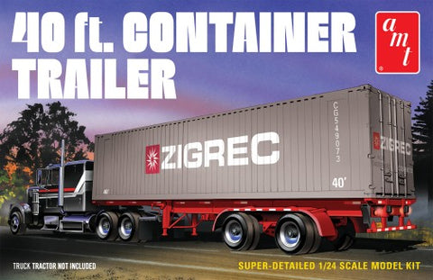 AMT 1/24 40' CONTAINER TRAILER
