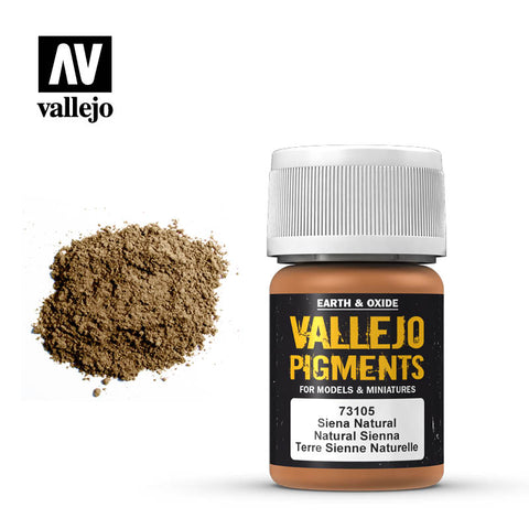 VALLEJO 	30ml Bottle Natural Sienna Pigment Powder