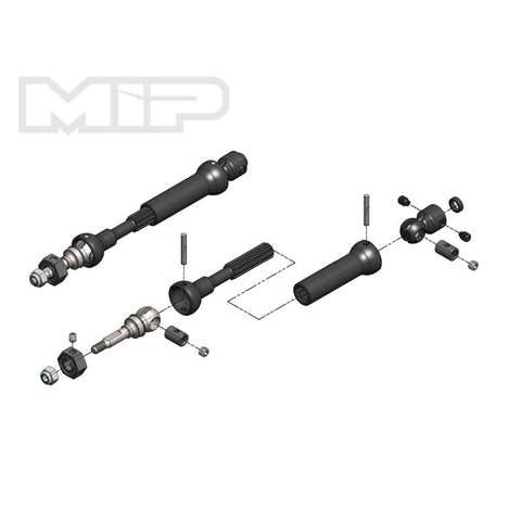 MIP CVD MIP X-Duty Kit 1/10 Traxxas FRONT Stampede, Slash, Hoss 4X4, Rustler, Rally 4WD, Electric/Nitro