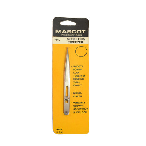 MASCOT Slide Lock Tweezers 4-3/4"