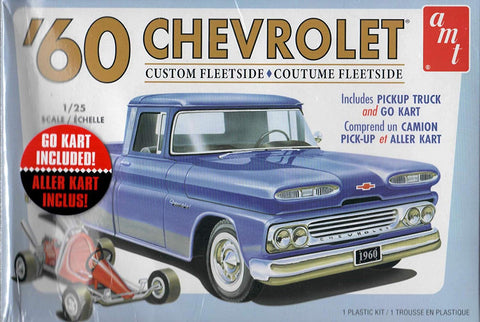 AMT 1/25 1960 Chevrolet Custom Fleetside Pickup Truck w/Go Kart