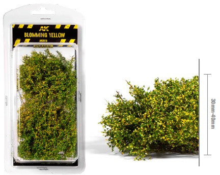 Diorama Series: Blooming Yellow Shrubs