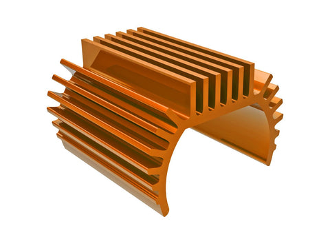 TRAXXAS TRX-4M Heat sink, Titan® 87T motor (6061-T6 aluminum, orange-anodized)