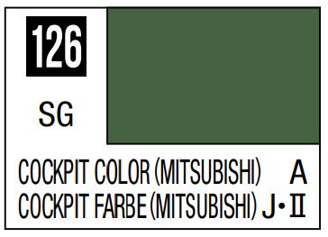 10ml Lacquer Based Semi-Gloss Cockpit Color Mitsubishi